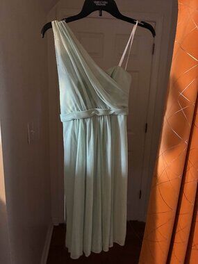Bride's Maid Dress Off The Shoulder - Mint